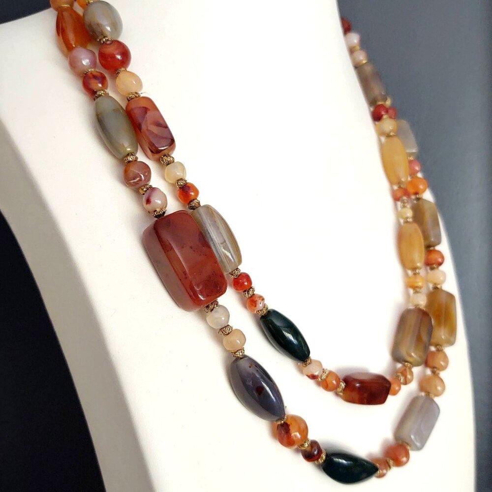 Single strand multi stone necklace - Picture 4 of 16
